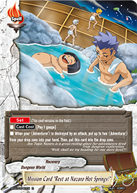 Mission Card "Rest at Nazaro Hot Springs!"